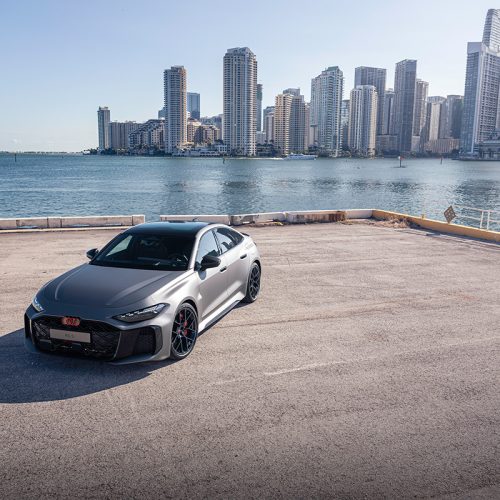 The Audi RS 5 makes its debut at the Formula 1 Miami Grand Prix as a car for the F1® Pirelli Hot Laps